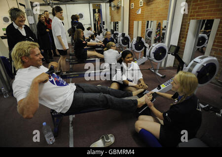 -Andrew Hodge Trainingseinheit - Molesey Boot Ruderclub Stockfoto