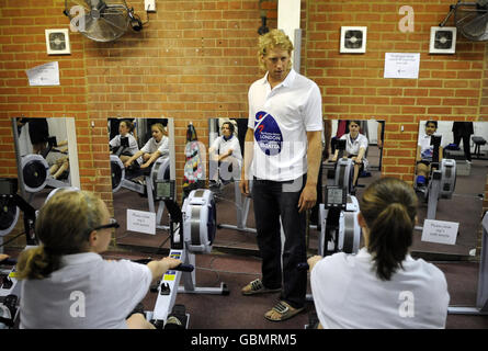 -Andrew Hodge Trainingseinheit - Molesey Boot Ruderclub Stockfoto