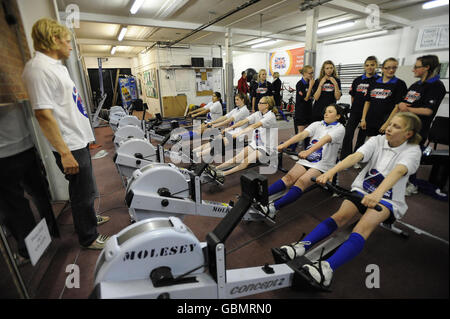 -Andrew Hodge Trainingseinheit - Molesey Boot Ruderclub Stockfoto