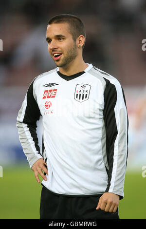 Fußball - Österreichische Bundesliga - LASK Linz / SC Rheindorf Altach - Linzer Stadion. Christoph Saurer, LASK Linz Stockfoto