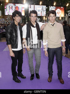 "Jonas Brothers: die 3D Konzerterlebnis" Premiere - London Stockfoto