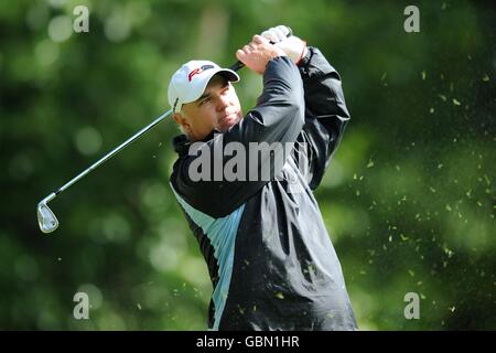 Golf - BMW PGA Championship 2009 - Tag 1 - Wentworth Golf Club - Virginia Water. Stephen Dodd von Wales am ersten Tag der BMW PGA Championship 2009 im Wentworth Golf Club in Aktion Stockfoto