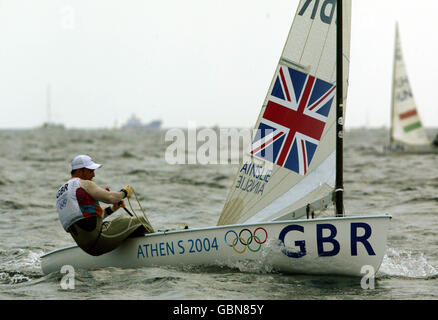 Der britische Ben Ainslie während des Men's Fleet Racing Stockfoto