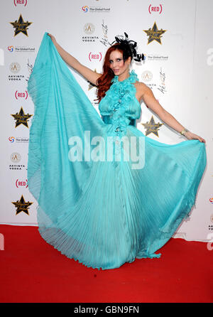 Phoebe Price kommt bei der Hollywood Domino Party von Akvinta Vodka im Haus von Cannes in Cannes, Frankreich. Stockfoto