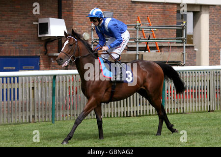 Pferderennen - betinternet Day - Newmarket Racecourse. Itlaaq unter Ted Durcan geht an den Posten Stockfoto