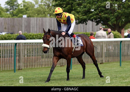 Pferderennen - betinternet Day - Newmarket Racecourse. River Dee, der von Jimmy Quinn geritten wird, geht auf den Posten Stockfoto