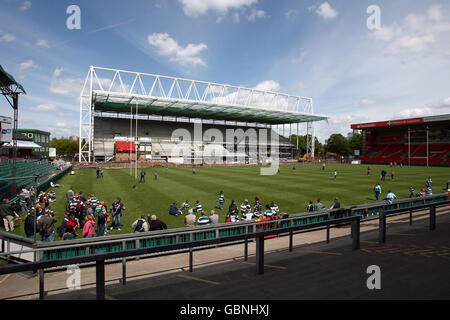 Rugby-Union - Heineken Cup - Viertelfinale - Leicester Tigers V Bath Rugby - The Walkers Stadium Stockfoto