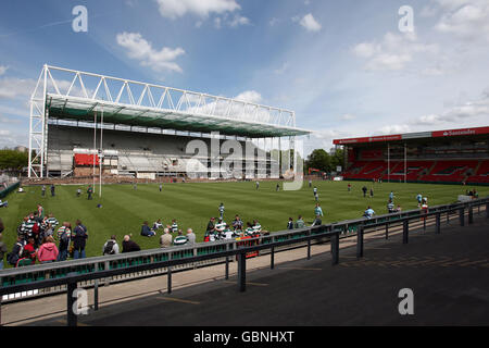 Rugby-Union - Heineken Cup - Viertelfinale - Leicester Tigers V Bath Rugby - The Walkers Stadium Stockfoto