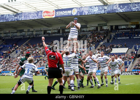 Rugby-Union - Heineken Cup - Viertelfinale - Leicester Tigers V Bath Rugby - The Walkers Stadium Stockfoto