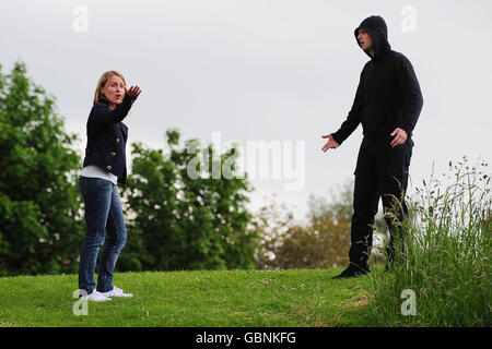 Claudia Lawrence Crimewatch Wiederaufbau Stockfoto