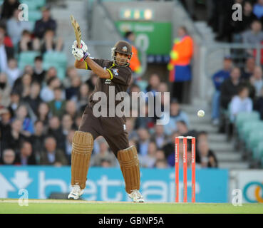 Cricket - Twenty20 Cup 2009 - South Division - Surrey Brown Caps gegen Sussex Sharks - The Brit Oval. Usman Afzaal Von Surrey Brown Caps Stockfoto