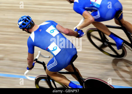 Die Briten Rob Hayles und Bradley Wiggins auf dem Weg Um die Bronzemedaille zu gewinnen Stockfoto