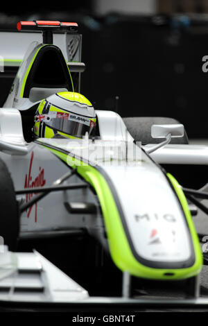 Formel-1-Autorennen - Grand-Prix-Training von Monaco - Circuit de Monaco. Brawn GP's Jenson Button während des Trainings auf dem Circuit de Monaco, Monte Carlo, Monaco. Stockfoto