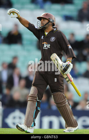 Cricket - Twenty20 Cup 2009 - South Division - Surrey Brown Caps gegen Sussex Sharks - The Brit Oval. Usman Afzaal, Surrey Brown Caps Stockfoto