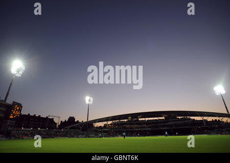 Cricket - Twenty20 Cup 2009 - South Division - Surrey Brown Caps gegen Sussex Sharks - The Brit Oval. Ein Blick auf das Brit Oval Stockfoto