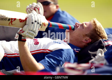 Cricket - NatWest Challenge - England V Indien - England-Netze Stockfoto