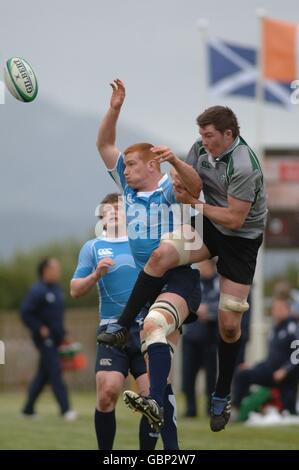 Rugby-Union - IRB World Cup Warm up Spiel - Schottland unter 20 V Irland unter 20 - Fort Matilda Rugby Club Stockfoto