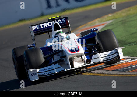 Formel-1-Autorennen - Großer Preis Von Australien - Rennen - Albert Park - Melbourne. Nick Heidfeld von BMW sauber beim Grand Prix von Australien im Albert Park, Melbourne, Australien. Stockfoto