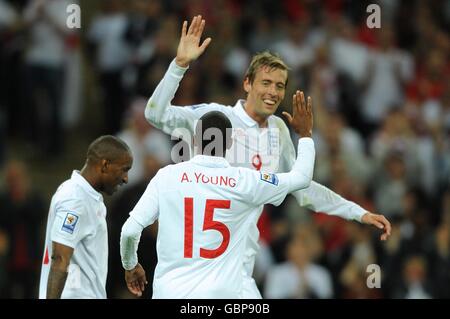 Fußball - WM 2010 - Qualifikationsrunde - Gruppe Six - England V Andorra - Wembley-Stadion Stockfoto