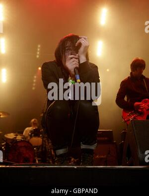 Die Scharlatane treten während des Isle of Wight Festivals in Newport auf der Isle of Wight auf. Stockfoto