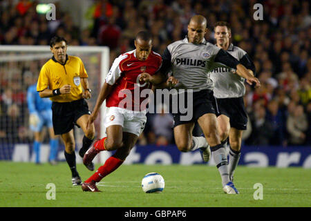 Fußball - UEFA Champions League - Gruppe E - Arsenal V PSV Eindhoven Stockfoto