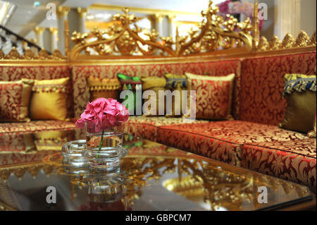 Allgemeine Sicht vor der Eröffnungsfeier des Hotels Mardan Palace in Antalya, Türkei. Stockfoto