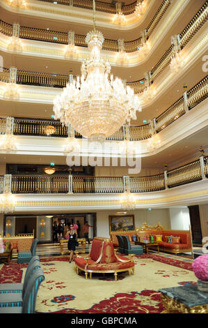 Allgemeine Sicht vor der Eröffnungsfeier des Hotels Mardan Palace in Antalya, Türkei. Stockfoto