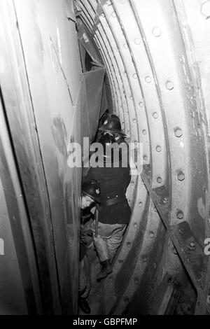 Katastrophen und Unfälle - Moorgate Schlauch Crash - London - 1975 Stockfoto