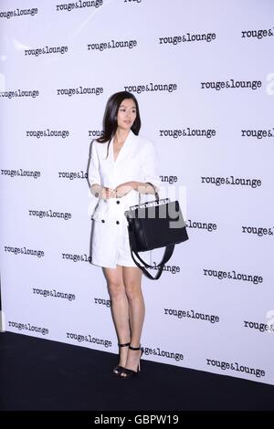 Seoul, Korea. 6. Juli 2016. Jun Ji-Hyun fördert für Rouge & Lounge in Seoul, Korea am 6. Juli 2016. (China und Korea Rechte heraus) © TopPhoto/Alamy Live-Nachrichten Stockfoto