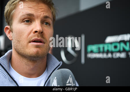 Silverstone im Vereinigten Königreich. 7. Juli 2016. British Grand Prix Formel 1, Silverstone im Vereinigten Königreich. Bildnachweis: Kevin Bennett/Alamy Live-Nachrichten Stockfoto