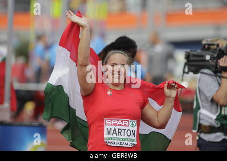 Amsterdam, Niederlande: 7. Juli 2016 Bulgarien Anita Marton 2. Gewicht Frauen ins Leben gerufen, bei der Europäischen Meisterschaft Credit: Laurent Lairys / Agentur Locevaphotos / Alamy Live News Stockfoto