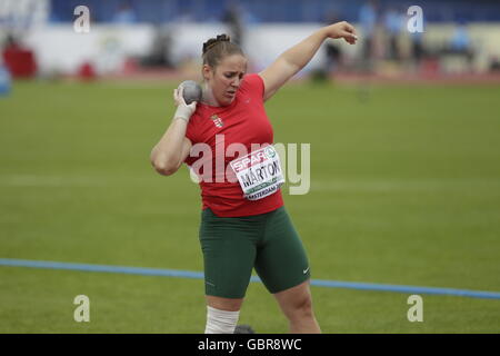 Amsterdam, Niederlande: 7. Juli 2016 Bulgarien Anita Marton 2. Gewicht Frauen ins Leben gerufen, bei der Europäischen Meisterschaft Credit: Laurent Lairys / Agentur Locevaphotos / Alamy Live News Stockfoto