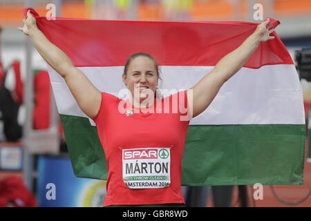 Amsterdam, Niederlande: 7. Juli 2016 Bulgarien Anita Marton 2. Gewicht Frauen ins Leben gerufen, bei der Europäischen Meisterschaft Credit: Laurent Lairys / Agentur Locevaphotos / Alamy Live News Stockfoto