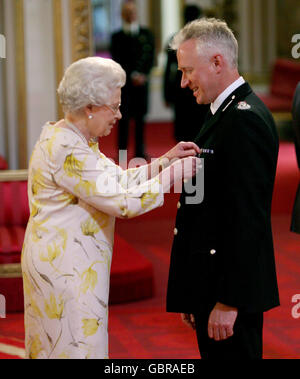 Investitur am Buckingham Palace Stockfoto