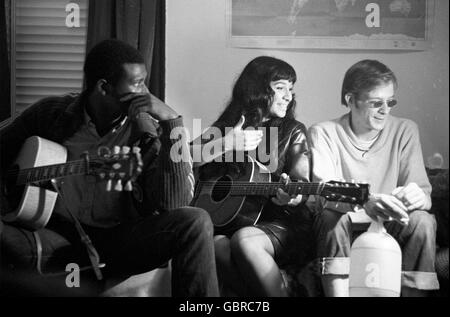 Buffy Sainte-Marie, Taj Mahal und Fritz Richmond Stockfoto