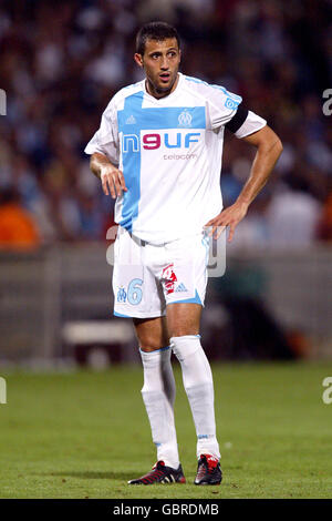 Fußball - Französische Premiere Division - Olympique Marseille gegen Metz. Brahim Hemdani, Olympique Marseille Stockfoto