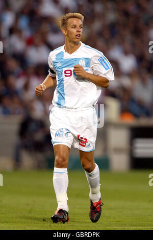 Fußball - Französische Premiere Division - Olympique Marseille gegen Metz. Benoit Pedretti, Olympique Marseille Stockfoto