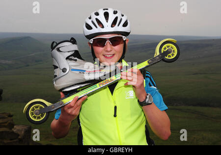 Sport - Rollski - Fiona Hughes Photocall - Huddersfield Stockfoto