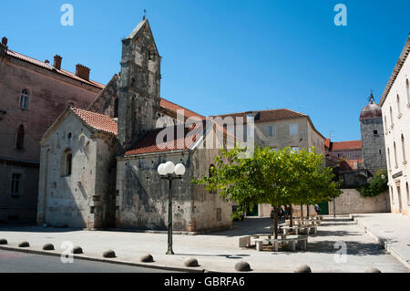 Kirche, Altstadt, Trogir, Split-Dalmatien, Kroatien / Kirche des Heiligen Johannes des Täufers Stockfoto