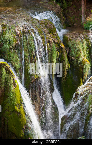 Wasserfall, Slunjcica Fluss Korana Flusses, Rastoke, Slunj, Karlovac, Kroatien Stockfoto