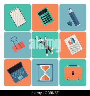 Satz von einfachen Symbolen. Stock Vektor