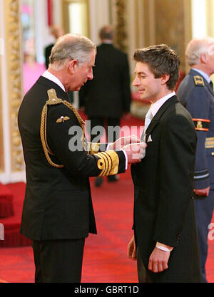 Investitur am Buckingham Palace Stockfoto