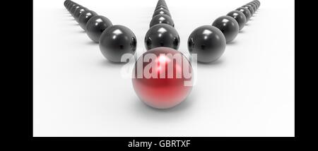 3D render Bild, Führung darstellt. Stockfoto