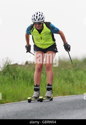 Sport - Rollski - Fiona Hughes Photocall - Huddersfield Stockfoto