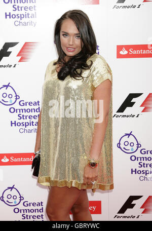 F1 Party - London. Tamara Ecclestone kommt zur Formel-1-Party im V&A Museum in Kensington, West London. Stockfoto