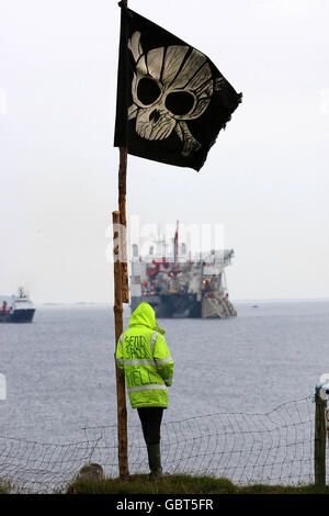 Shell Gas-Raffinerie Stockfoto