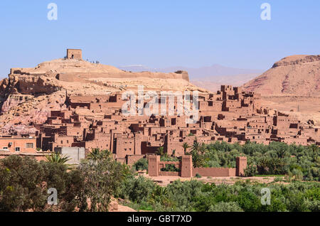 Befestigte Ksar Ait Benhaddou in Marokko Stockfoto