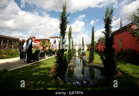 Gebäude und Wahrzeichen - Kensington Roof Gardens - London Stockfoto