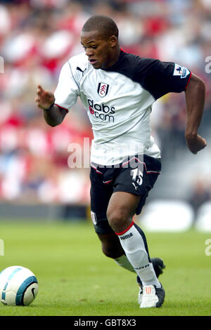 Fußball - FA Barclays Premiership - Fulham / Arsenal. Collins John, Fulham Stockfoto