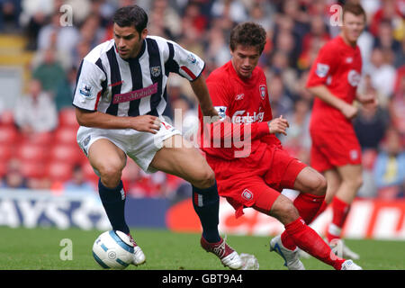 Fußball - FA Barclays Premier League - Liverpool gegen West Bromwich Albion Stockfoto